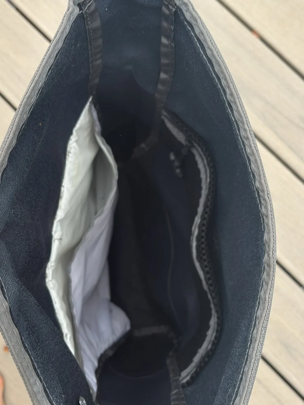 Men's Navy and Light Gray Roll-Top Backpack